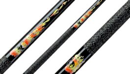 Billiard Cue for Kids Classic Flames CF-02, black, 5/16×18, 123cm, Pool