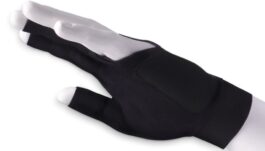Billiard Glove, Poison Camo 3-Finger, Black-Green, to wear on left hand, L&XL