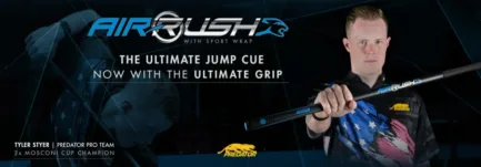 Billiard Cue, Pool, Predator Air Rush, Jump, Sport Wrap, three-part, White, Uni-Loc - Imagem 9