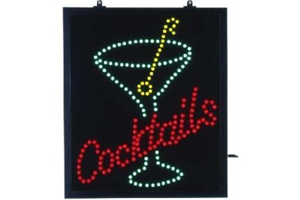 Sign Cocktail with LEDs