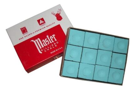 Chalk Master, green, for Snooker, 12 pack