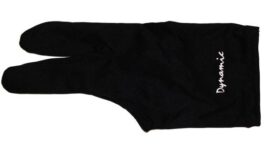Glove Dynamic Deluxe, 3-finger, black, Lycra, usable with both hands