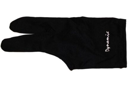 Glove Dynamic Deluxe, 3-finger, black, Lycra, usable with both hands