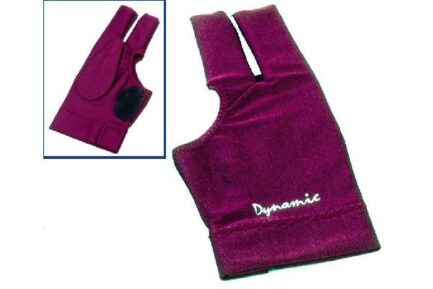 Glove Dynamic Deluxe 2, 3-finger, open, burgundy, Lycra,