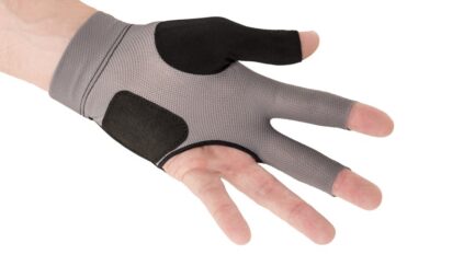Billiard Glove, Predator Second Skin, 3-Finger, black-grey, to wear on left hand, L&XL - Image 2