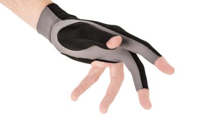 Billiard Glove, Predator Second Skin, 3-Finger, black-grey, to wear on left hand, L&XL - Image 3