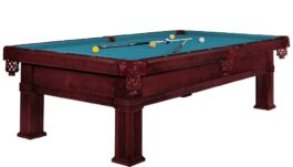 Billiard Table Dynamic Bern, mahogany, Pool, 8 ft, Simonis 860 electric blue