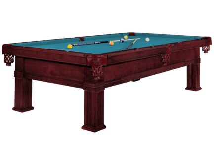 Billiard Table Dynamic Bern, mahogany, Pool, 8 ft, Simonis 760 electric blue
