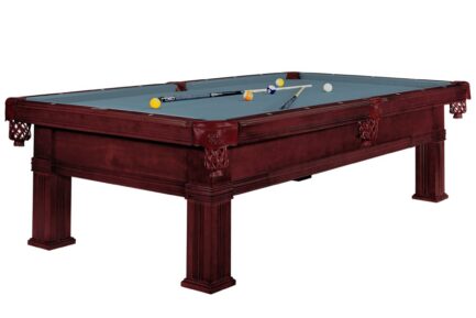 Billiard Table Dynamic Bern, mahogany, Pool, 8 ft, Simonis 760 powder blue