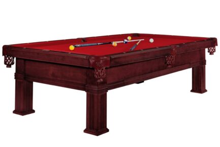 Billiard Table Dynamic Bern, mahogany, Pool, 8 ft, Simonis 760 red
