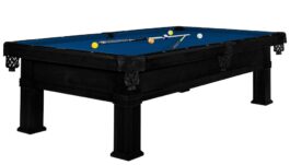 Billiard Table, Pool, Bern, 8 ft., Black, Club Cloth royal blue