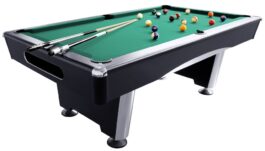 Billiard Table, Pool, Triumph Plus, Black, 7 ft., Simonis 860 yellow green