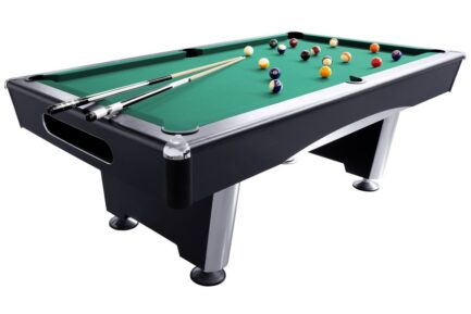 Billiard Table, Pool, Triumph Plus, Black, 8 ft., Simonis 760 yellow green