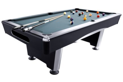 Billiard Table, Pool, Triumph Plus, Black, 8 ft., Simonis 860 shark grey - Image 10