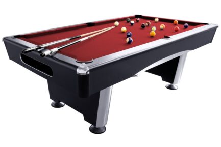Billiard Table, Pool, Triumph Plus, Black, 7 ft., Simonis 760 red
