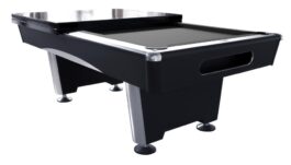 Billiard Table, Pool, Triumph Plus, Black, 8 ft., Simonis 860 shark grey