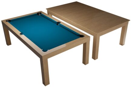 Pool Table / Dining Table, Diner, oak, Pool, 6 ft., Club Cloth electric blue