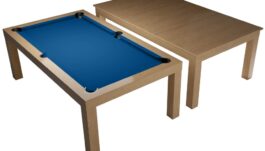 Pool Table / Dining Table, Diner, oak, Pool, 6 ft., Club Cloth royal blue