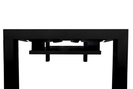 Pool Table / Dining Table, Diner, 7 ft., Matt-Black, Club Cloth burgundy - Imagem 8