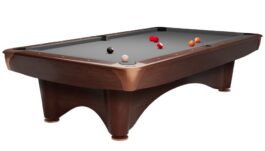 Billiard Table Dynamic III, brown, Pool, 9 ft., Simonis 860 grey