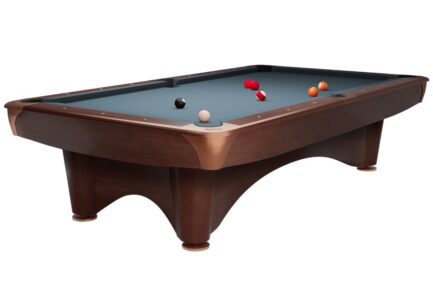 Billiard Table Dynamic III, brown, Pool, 9 ft., Simonis 860 powder blue