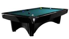 Billiard Table Dynamic III, shining black, Pool, 8 ft, Simonis 860 blue green