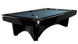 Billiard Table Dynamic III, shining black, Pool, 8 ft, Simonis 760 powder blue