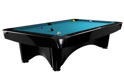 Billiard Table Dynamic III, shining black, Pool, 8 ft., Simonis 760 tournament blue