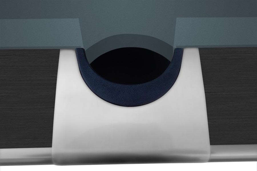 Billardtisch, Pool, Dynamic III, 9 ft. (Fuß), grau, gebraucht, Simonis 860 electric blue - Image 8