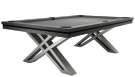 Pool Table / Dining Table, Pierce, 8 ft., Dark Grey, Simonis 760 grey