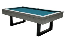 Billiard Table, Pool, Upcon, 8 ft., Grey Oak, 8 ft., Club Cloth electric blue