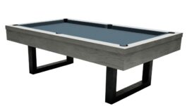 Billiard Table, Pool, Upcon, 8 ft., Grey Oak, 8 ft., Simonis 860 powder blue