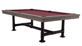 Billiard Table, Pool, Rasson Bedford, grey, 7 ft., Club Cloth burgundy