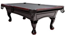 Billiard Table, Pool, Dover, 8 ft., Black, Simonis 860 grey