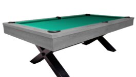 Billiard Table, Pool, Xray, 8 ft., Grey, Standard Cloth yellow green
