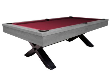Billiard Table, Pool, Xray, 8 ft., Grey, Simonis 760 burgundy