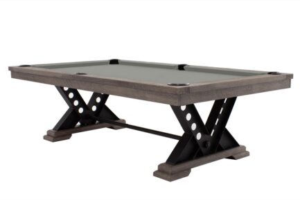 Pool Table / Dining Table, Rasson Vienna, 8 ft., Silver Mist, Simonis 860 grey