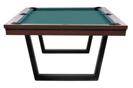 Pool Table / Dining Table, Rasson Madrid, walnut, 7 ft., Club Cloth yellow green - Imagem 3