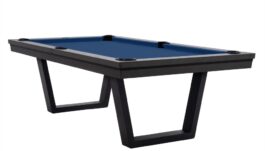 Pool Table / Dining Table, Rasson Madrid, Grey, 8 ft., Club Cloth royal blue