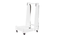 Caddy for transporting cover plates, glossy white