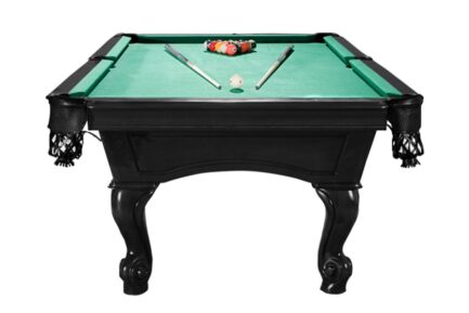 Billiard Table, Pool, Shelton, 8 ft., Black, 8 ft., Simonis 760 electric blue - Image 2