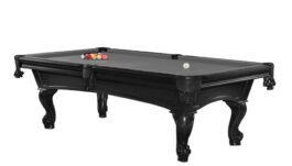 Billiard Table, Pool, Shelton, 8 ft., Black, 8 ft., Club Cloth grey