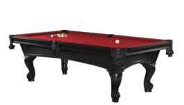 Billiard Table, Pool, Shelton, 8 ft., Black, 8 ft., Simonis 760 red