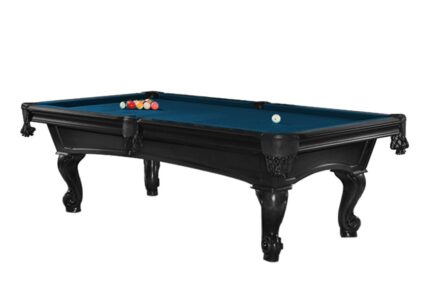 Billiard Table, Pool, Shelton, 8 ft., Black, 8 ft., Club Cloth royal blue