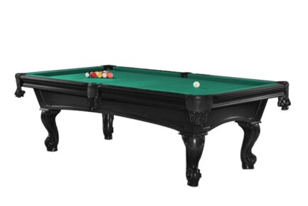 Billiard Table, Pool, Shelton, 8 ft., Black, 8 ft., Simonis 860 yellow green