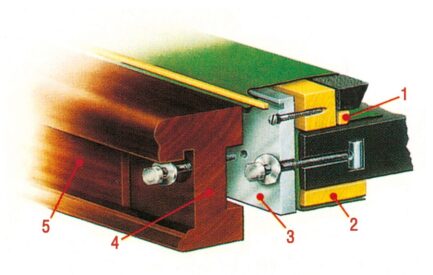 Spare cushions Steel Block, pockets, bed & cushion cloth, mahog,12', Snooker - Image 2
