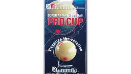 White Ball Aramith Pro Cup with red dots, 52,4 mm, Snooker