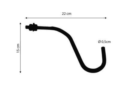 Holder for Billiard Rest Head Sticks, adjustable, silver - Imagem 3