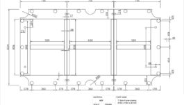Slate, 7 ft., 20 mm, frame, 3 Pcs.