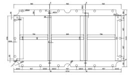 Slate, 9 ft., frame, 3 Pcs. 30mm